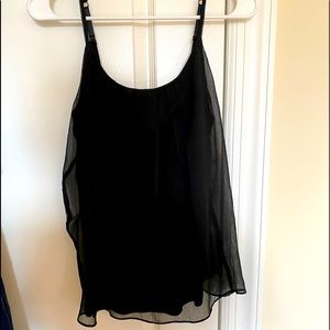Black flowy tank top